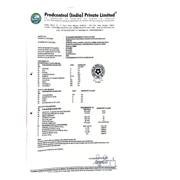  PRODCONTROL(INDIA) PRIVATE LIMITED CERTIFICATE